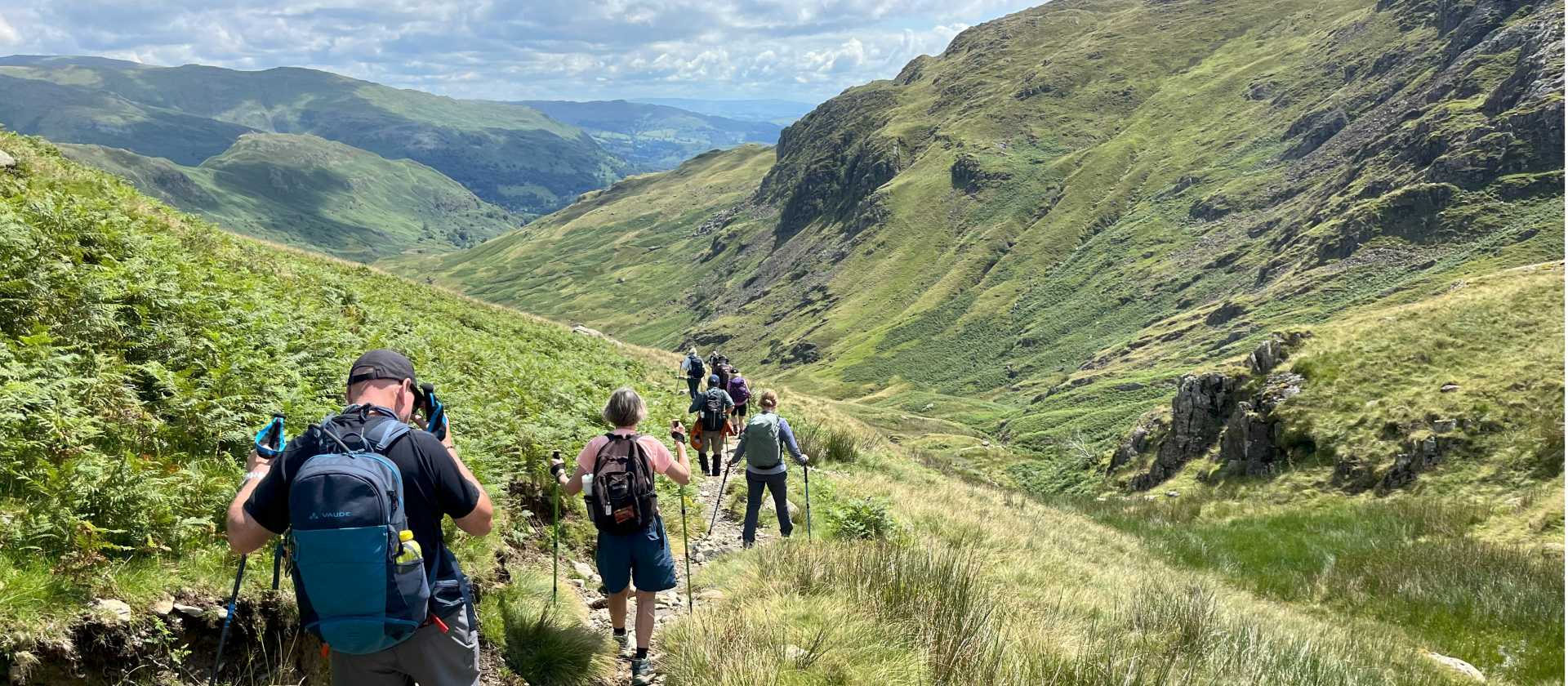 Descending to Grasmere on the Coast to Coast | Fiona Marshall
