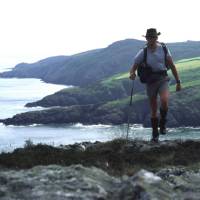 Walking on the Cornish coast