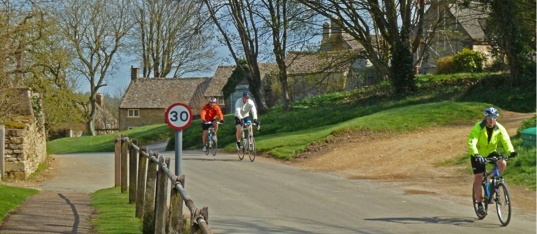 Cycling into Guiting Power |  <i>John Millen</i>