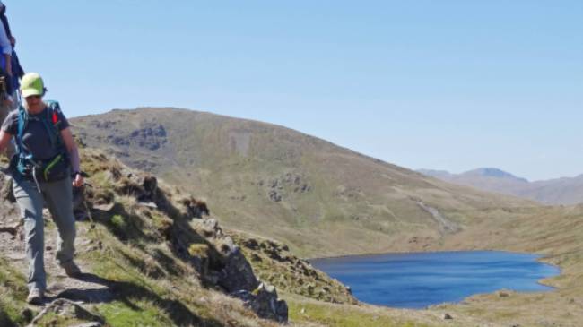 Walking down the trail to St. Sunday Crag | John Millen