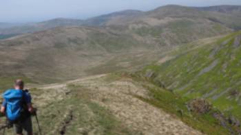 Descending before The Schil The Pennine Way United Kingdom,John Millen Walking on the cheviot near Scotland