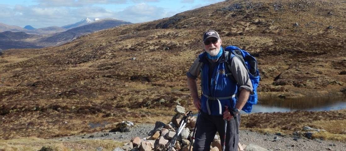On the summit above the feared Devil’s Staircase, the highest point (548 m) on the WHW with mountain views in every direction (Day 7). |  Peter Wells