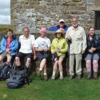 Group at the grouse shoote'rs cottage near Blakey