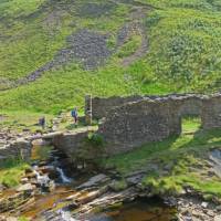 Walkers approaching Lownathwaite lead mine | John Millen