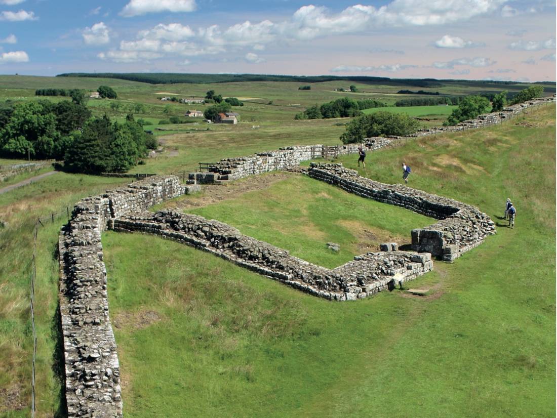 Walkers follow Hadrian's Wall in Northern England |  <i>Mark Richards</i>