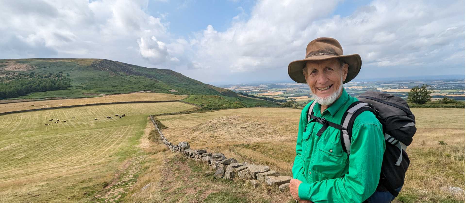 Happy Coast to Coast Hiker on the Moors | Jon Millen