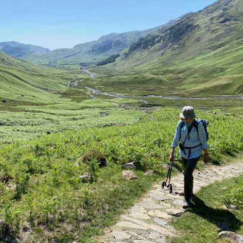 Early morning hiking in England's Lake District