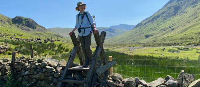 Could this be the most scenic stile on the Cumbria Way? |  <i>C. Johnson</i>