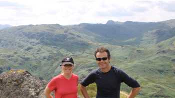 Hiker with Coast to Coast guide John Millen