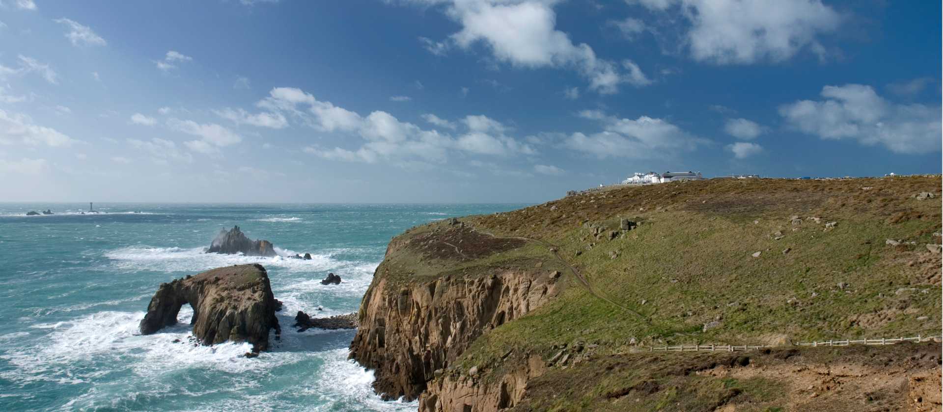 The stunning Cornish coastline at Lands End