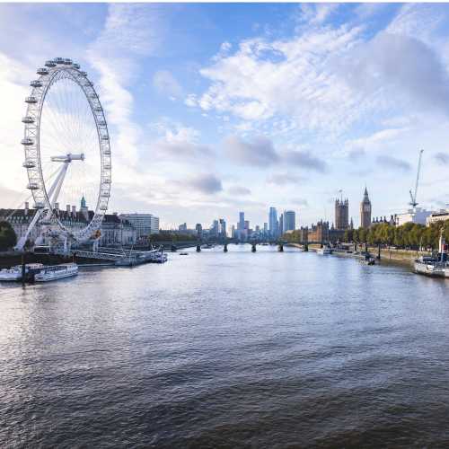London Eye and the Thames, Central London -