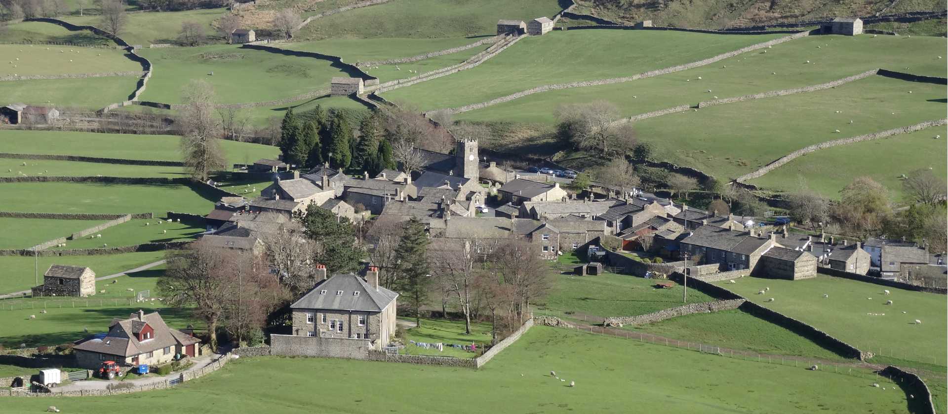 Views towards the village of Muker