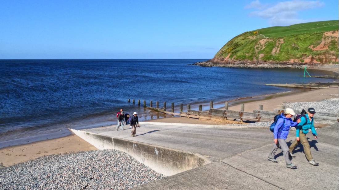 Setting off on the Coast to Coast from St Bees |  <i>John Millen</i>