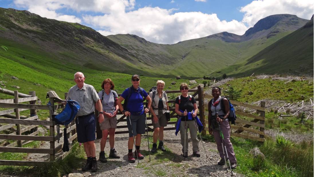 Group on their way to Black Sail Hut, Ennerdale |  <i>John Millen</i>