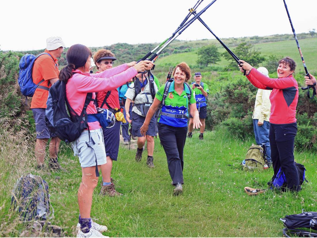 Celebrating the end of our long distance walk in England |  <i>John Millen</i>