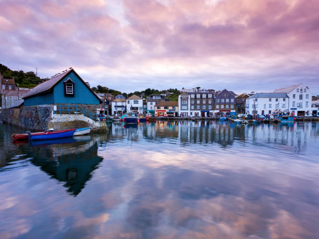 Reflections in Mevagissey Harbour