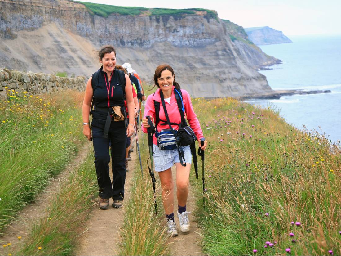 Approaching the end of the Coast to Coast near Robin Hood's Bay |  <i>John Millen</i>