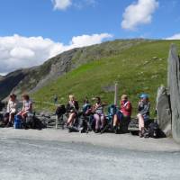 Taking a pit stop on the Coast to Coast walk, England