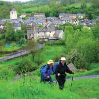 Leaving Chely de Aubrac