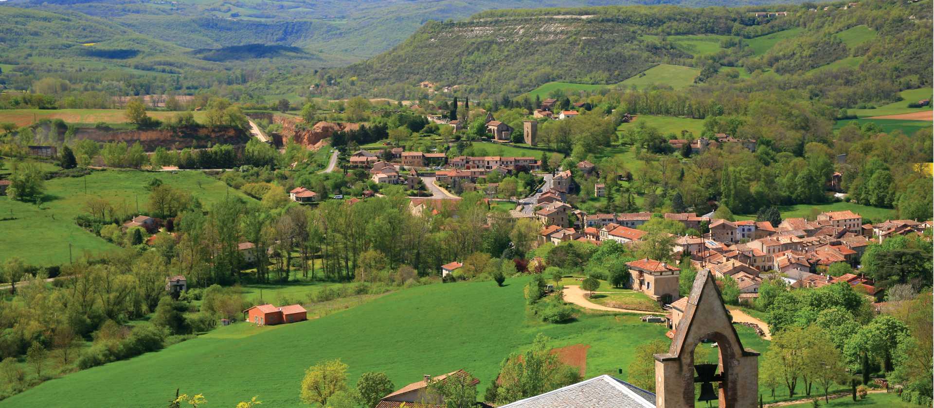 View from Cordes to Les Cabannes