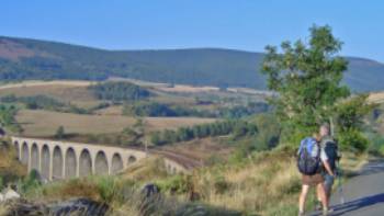 Approaching Mirandol Viaduct in the Cevennes