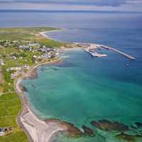 Aerial View of Inis Mór, Aran Islands - Failte Ireland - Lukasz Warzecha
