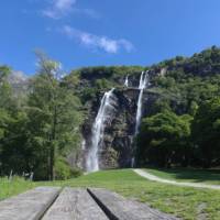Visit the 'broken' waterfalls of Acquafraggia just outside Chiavenna
