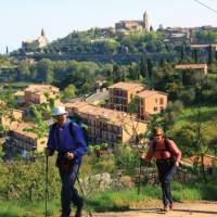 Walking out from Montalcino