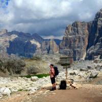 Path Junction Near Lagazuoi, The Dolomites