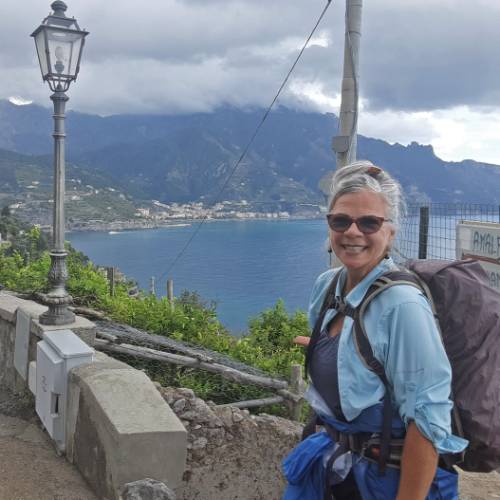 Walking into one of the stunning villages along the Amalfi Coast