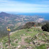 A hiker takes in the views from Col de Querroig at the border between France & Spain | Alan Mattingly