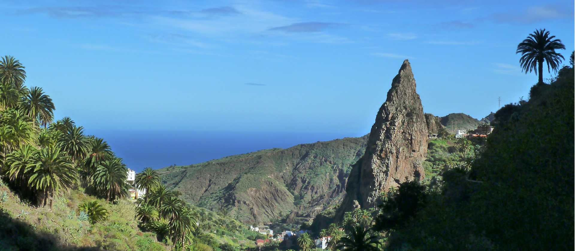 Stunning views of La Gomera near El Estanquillo, Vallehermoso