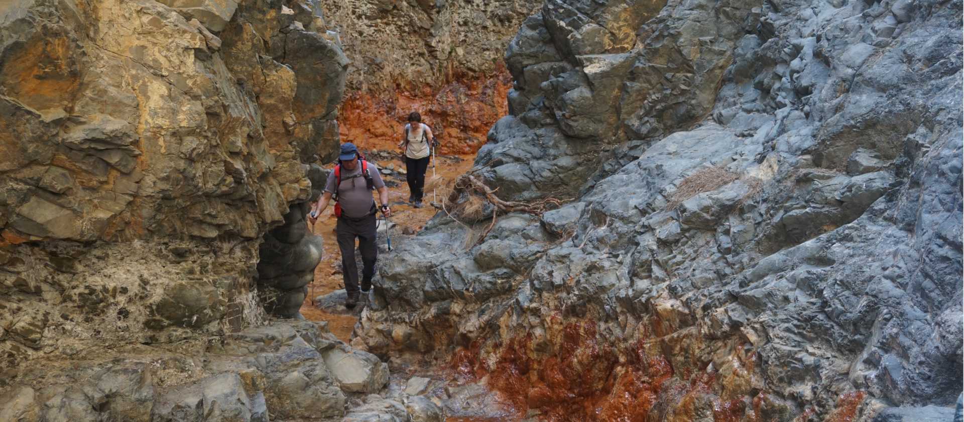 Inside the crater, La Palma island