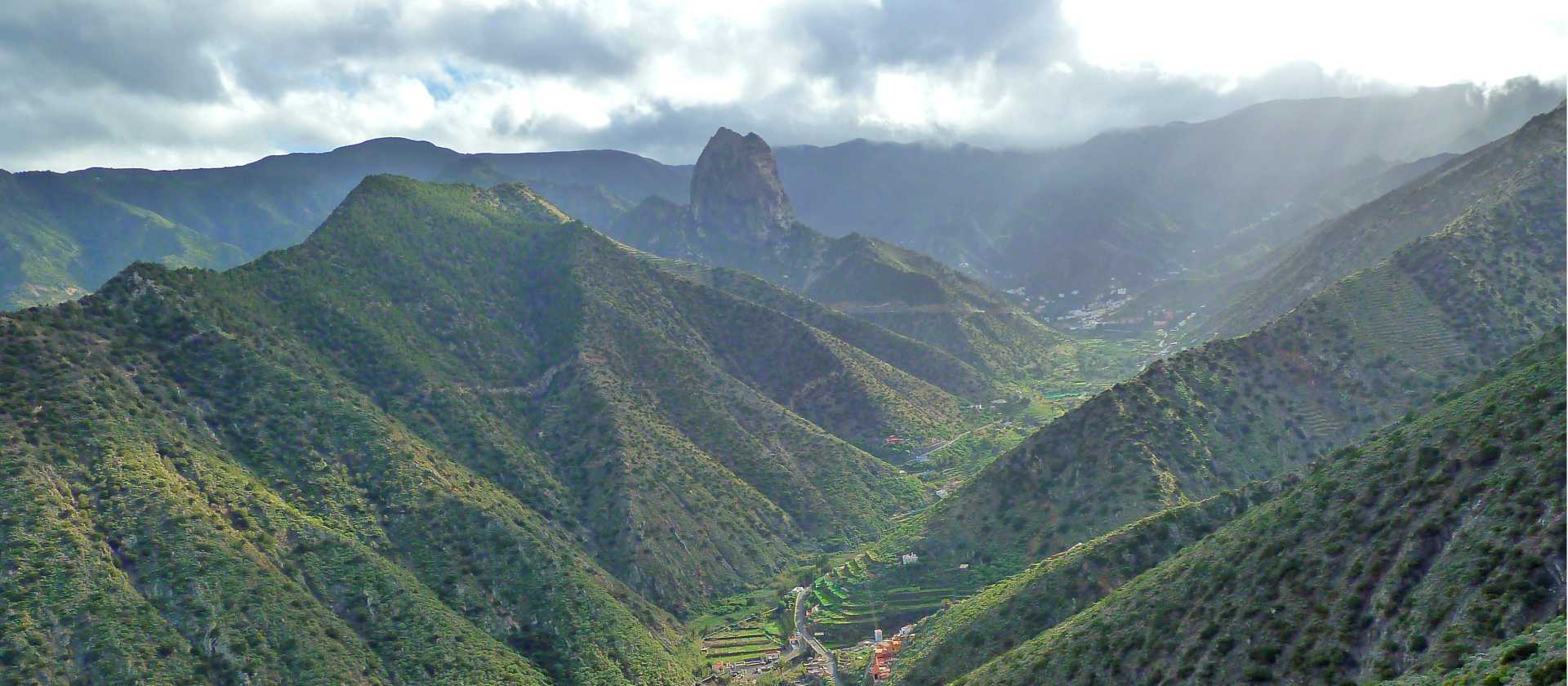 Get rewarded with stunning views of Vallehermoso valley on your La Gomera walk