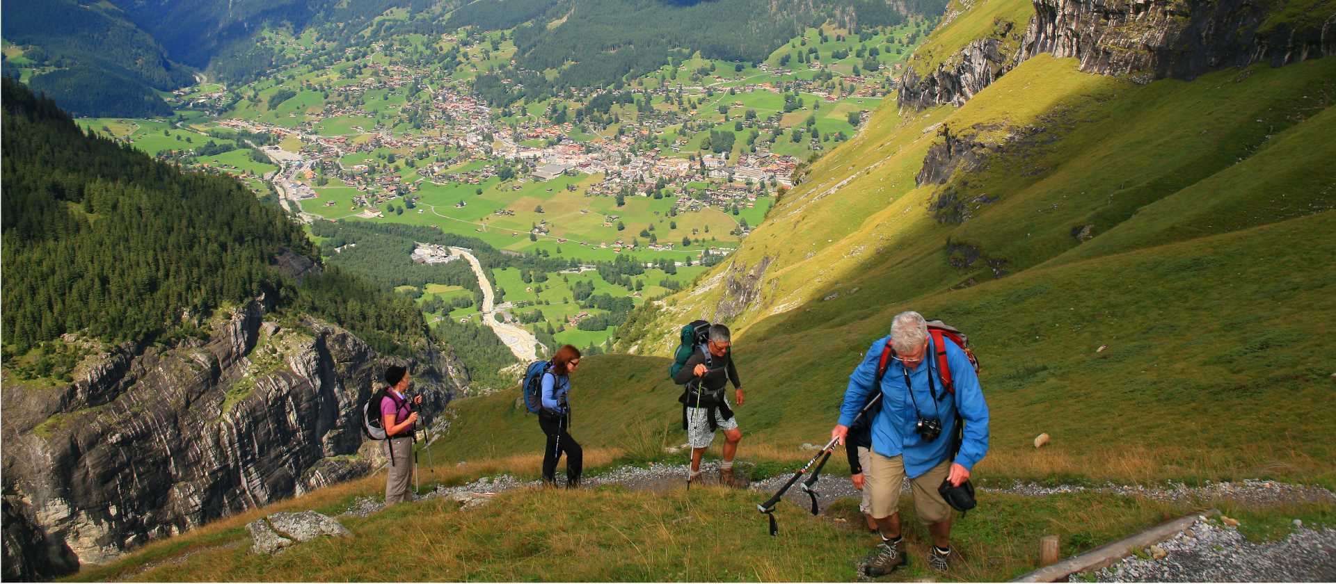 The ascent above Grindelwald will prove to be very rewarding in terms of views