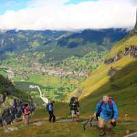 The ascent above Grindelwald will prove to be very rewarding in terms of views