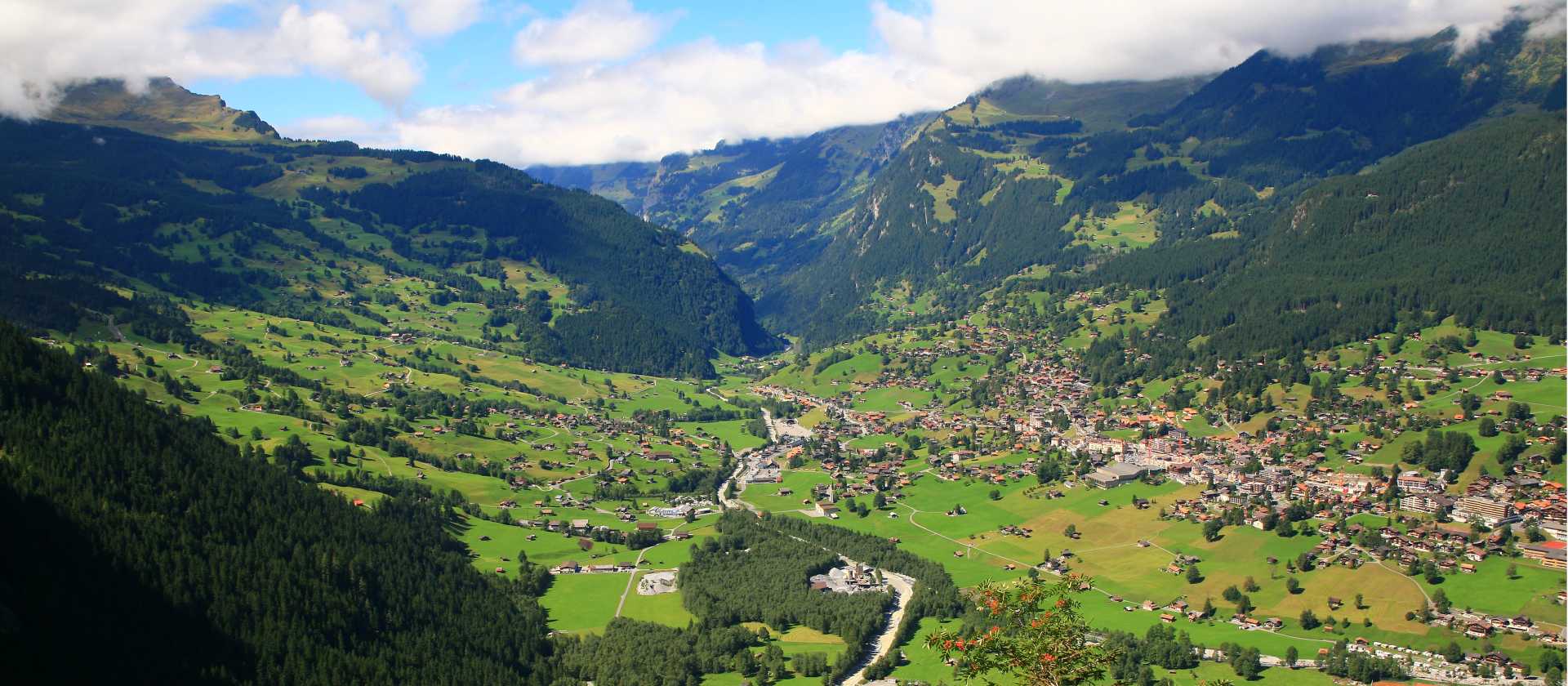 Amazing views over Grindelwald on our walks around Meiringen