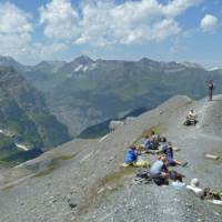 Having a break descending to Kandersteg | John Millen