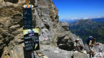 Waymarking and ice cream on the Alpine Pass Route