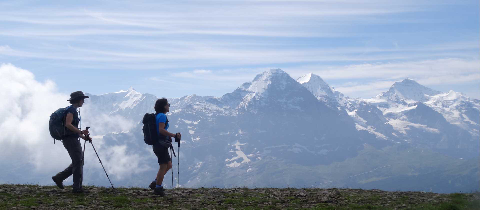 Get rewarded with stunning views when walking on the Shynige Platte