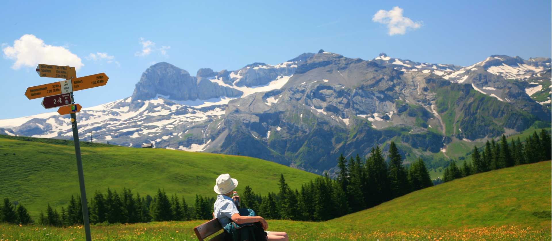 Looking towards the Wildstrubel Massif