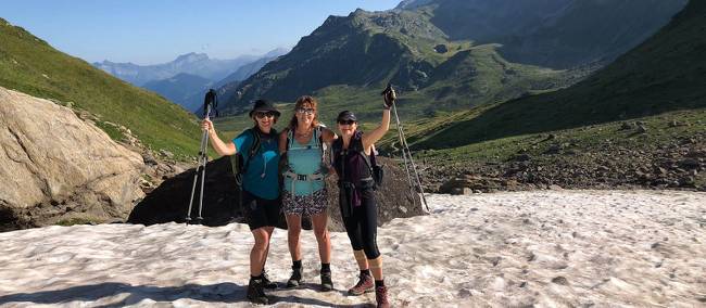 Walking along a Glacier on the Tour Du Mont Blanc | Ryan Graham