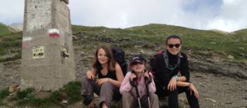 At the Col du Bonhomme on the Tour du Mont Blanc | Kate Baker