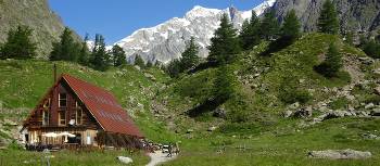 Staying in traditional mountain huts or refuges are a highlight for many when walking in the Mont Blanc region