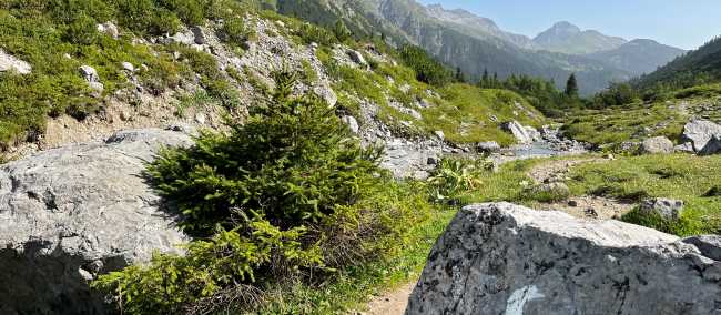 Stunning scenery on along the Lechweg Path