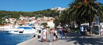 Beautiful weather overhead as we explore Hvar | Kylie Turner