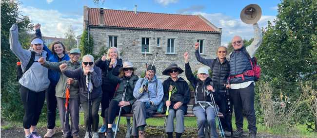Happy group on the Le Puy Camino | Jaclyn Lofts