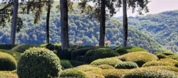 Cycling by the gorgeous scenery in Marqueyssac, France | Elisa Harris