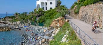 Cycling past cosy beaches on the Lungomare Europa cycleway on the Ligurian coast | Andrew Bain