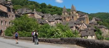 Wandering through the village of Conques